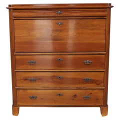 18th Century Swedish Beechwood Herrbyrå, Chiffonje - Mens Writing Agency, Chest