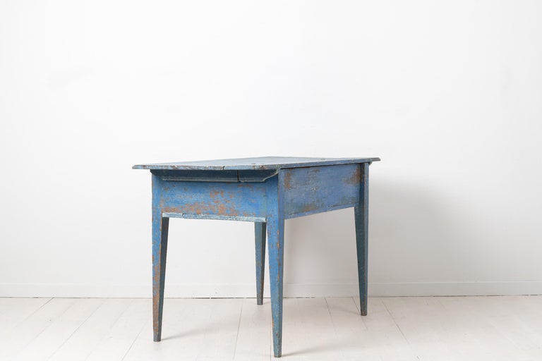 18th Century Swedish Blue Gustavian Desk at 1stDibs