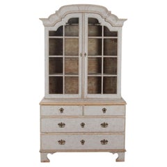 18th Century Swedish Century Rococo Vitrine