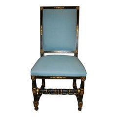 18th Century Swedish Chair Painted Black