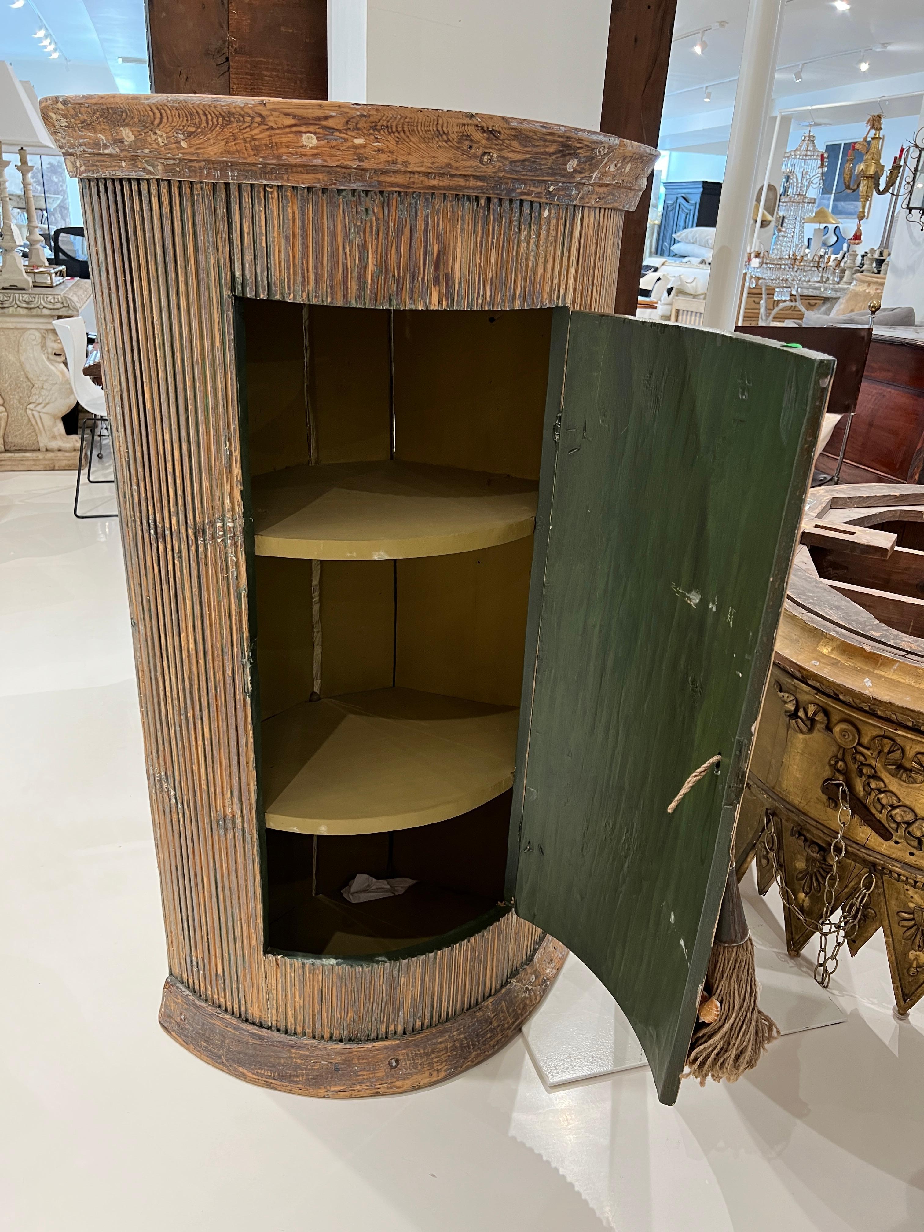18th Century and Earlier 18th Century Swedish Corner Cabinet For Sale