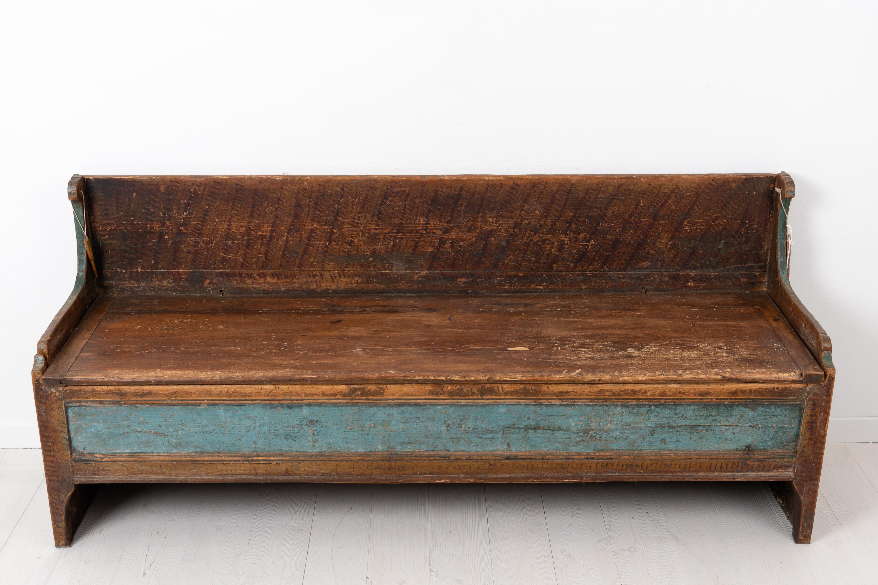 18th Century Swedish Country Bench in Pine 6