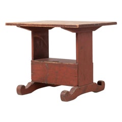 Antique 18th Century Swedish Country Folk Art Table