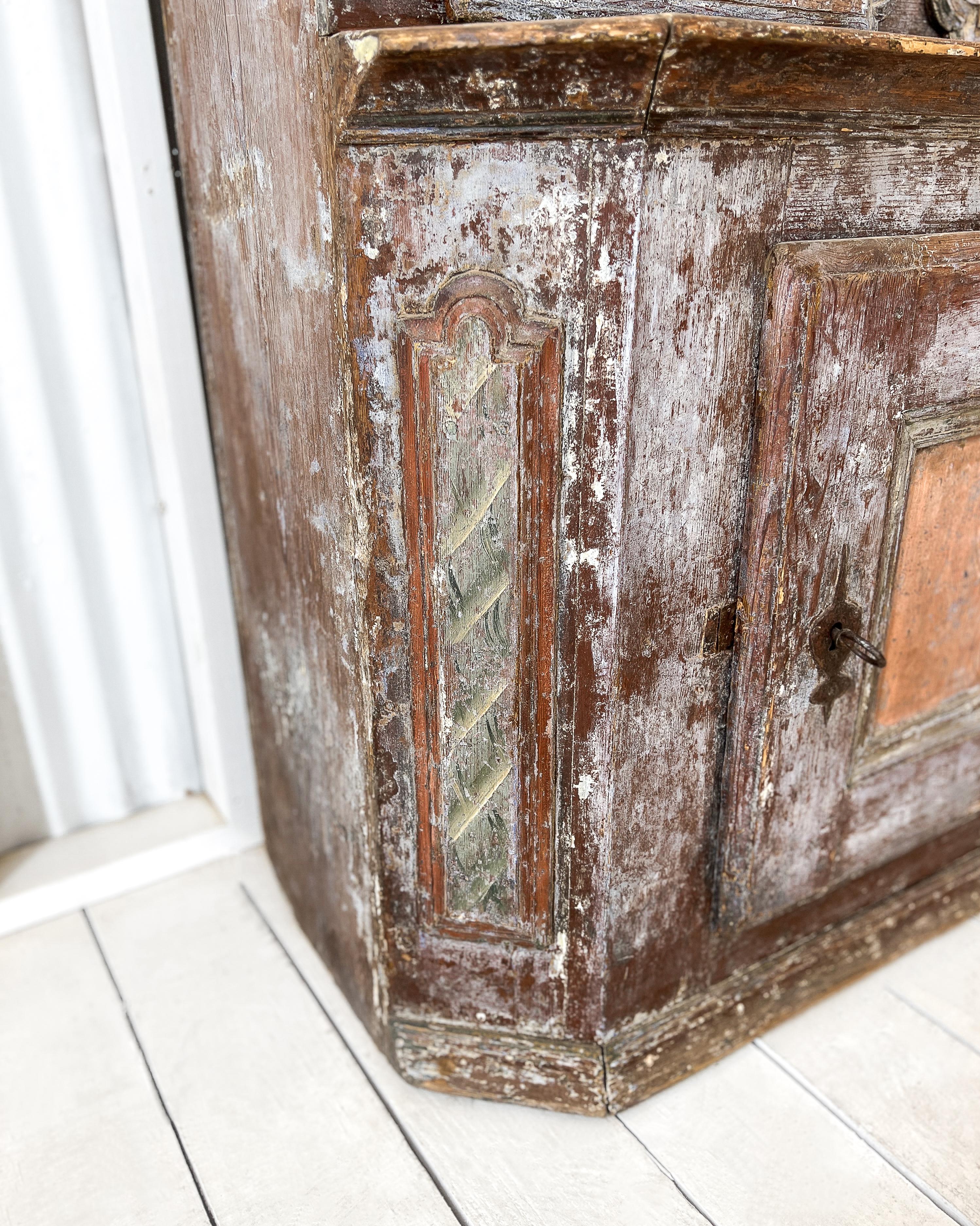 18th Century Swedish Crown Cupboard 12