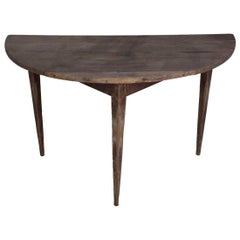 18th Century Swedish Demilune Table 18th Century Swedish Demilune Table