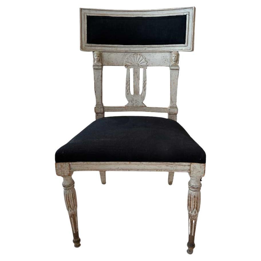 18th Century Swedish Egyptian Chair For Sale