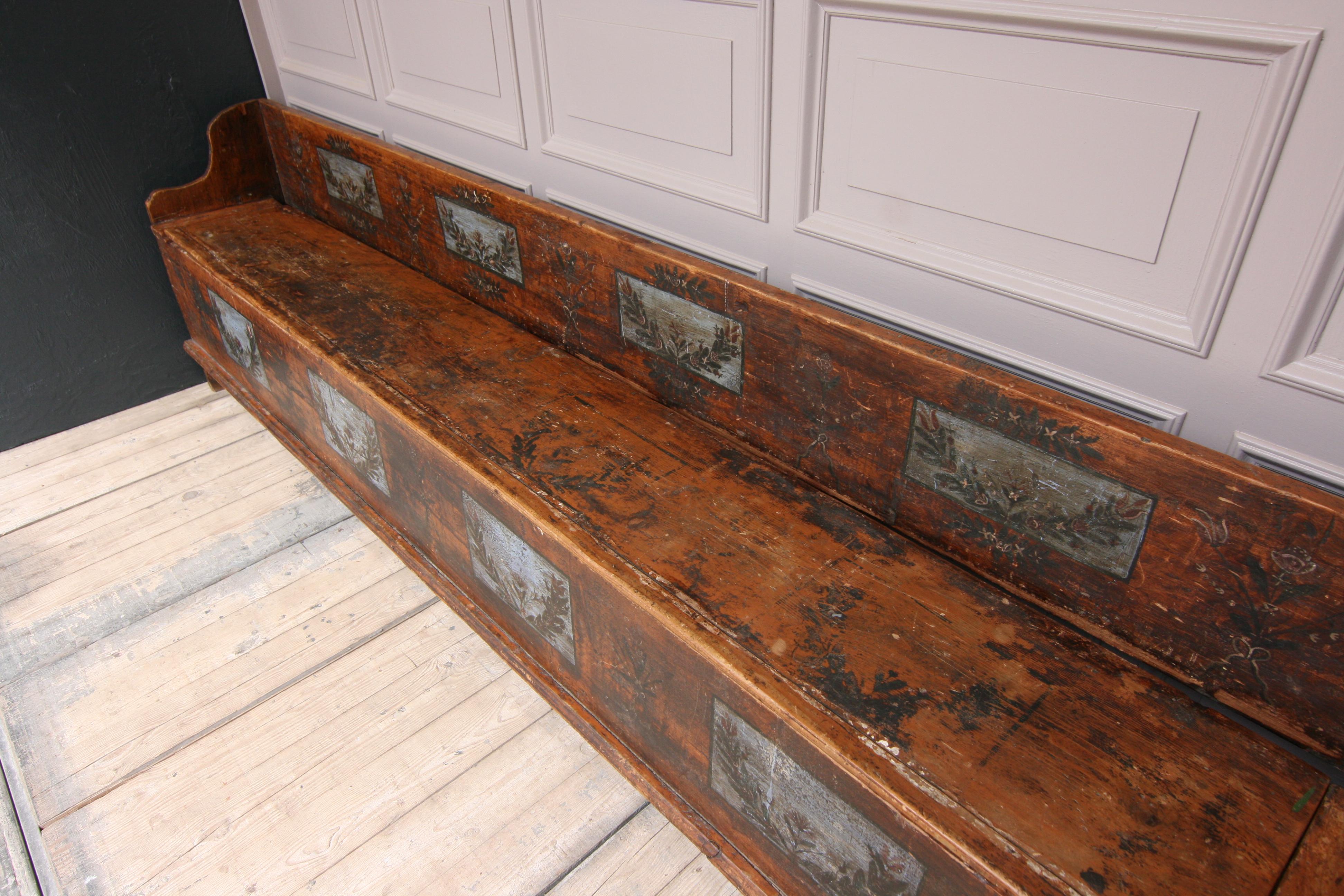 18th Century and Earlier 18th Century Swedish Folk Art Bench