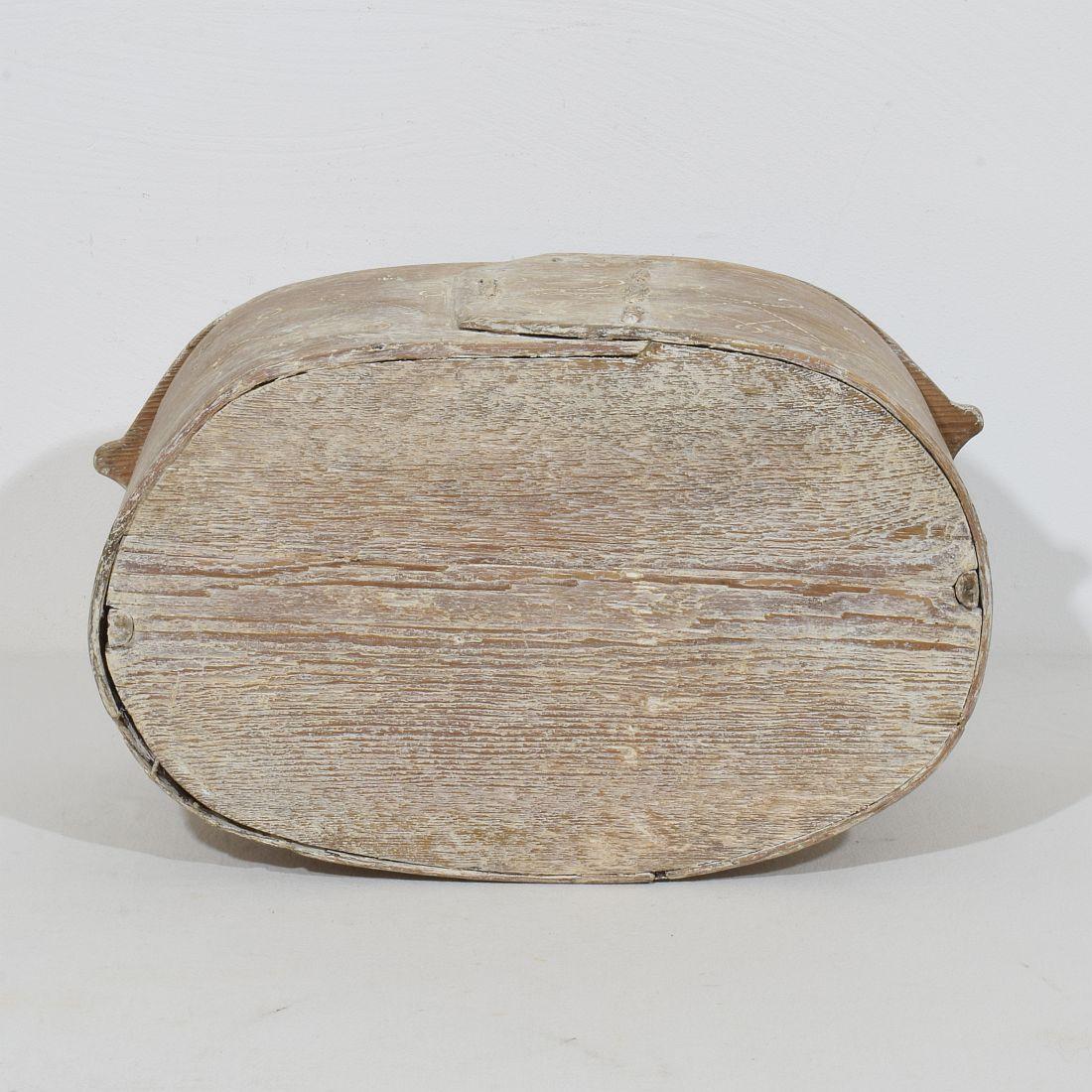 18th Century Swedish Folk Art Bentwood Box 1