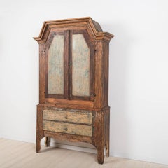 18th Century Swedish Folk Art Cupboard