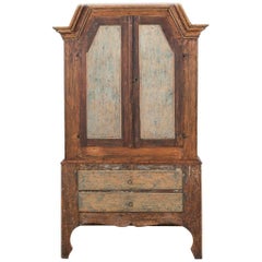 18th Century Swedish Folk Art Cupboard