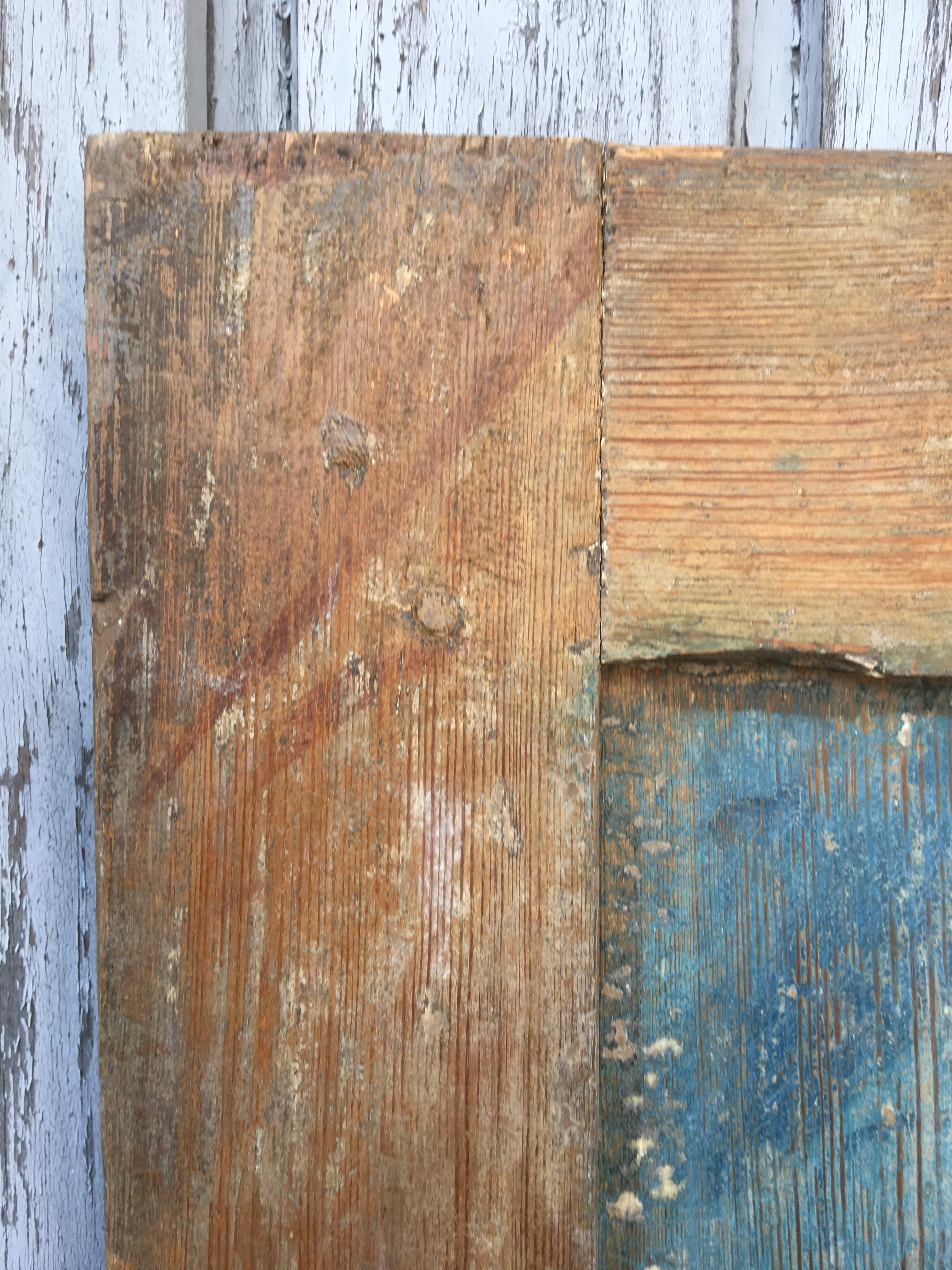 Schwedische Volkskunst-Tür aus dem 18. Jahrhundert mit Original-Dekorationen aus Kunstmarmor im Zustand „Gut“ im Angebot in Haddonfield, NJ