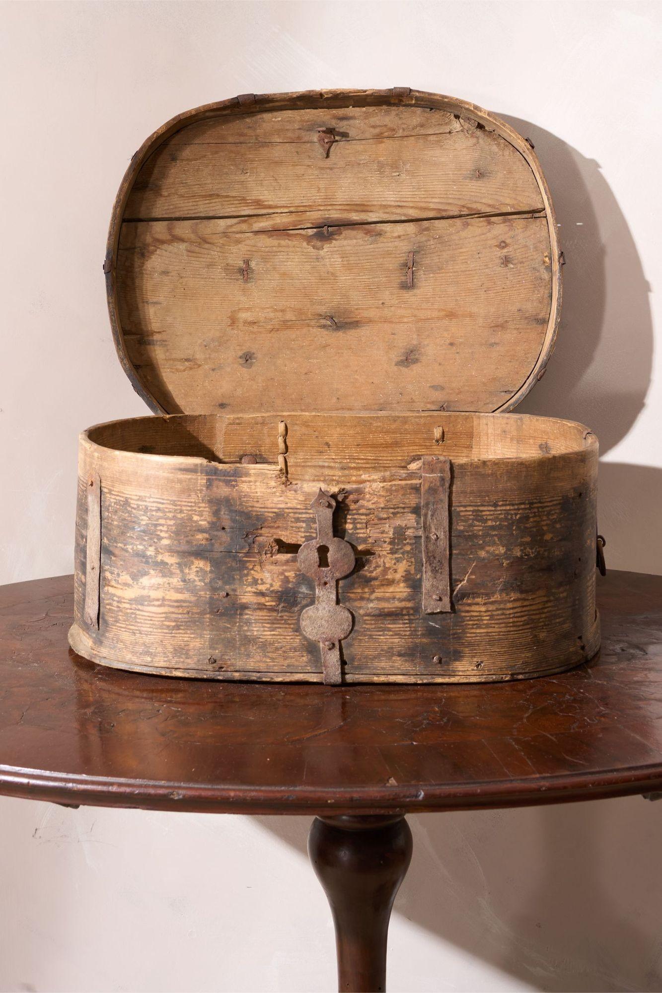 18th century Swedish folk art marriage box- Star 2