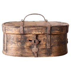 18th century Swedish folk art marriage box- Star