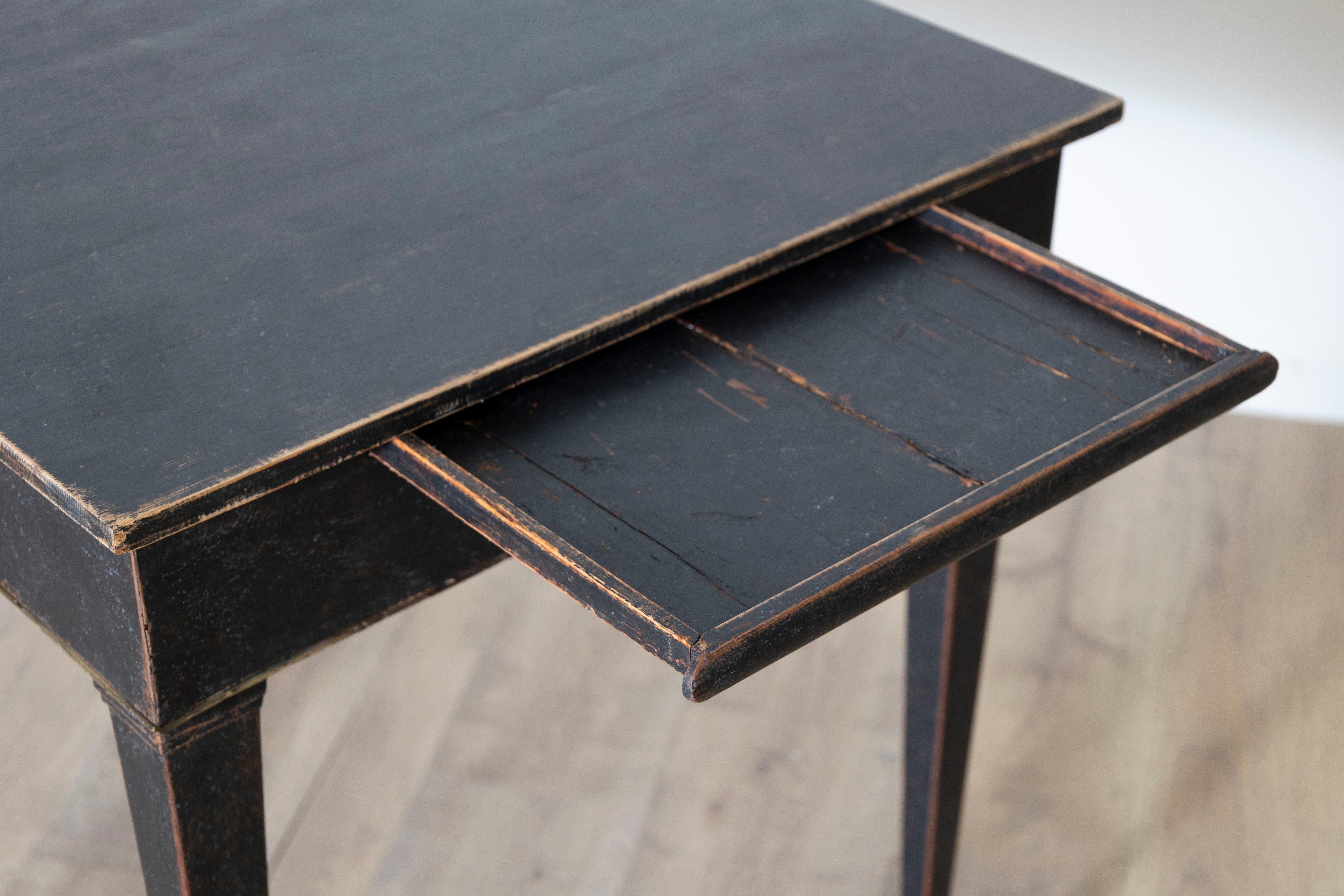 Pine 18th Century Swedish Game Table Circa 1790 For Sale