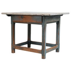 Mesa de campo barroca auténtica sueca del siglo XVIII
