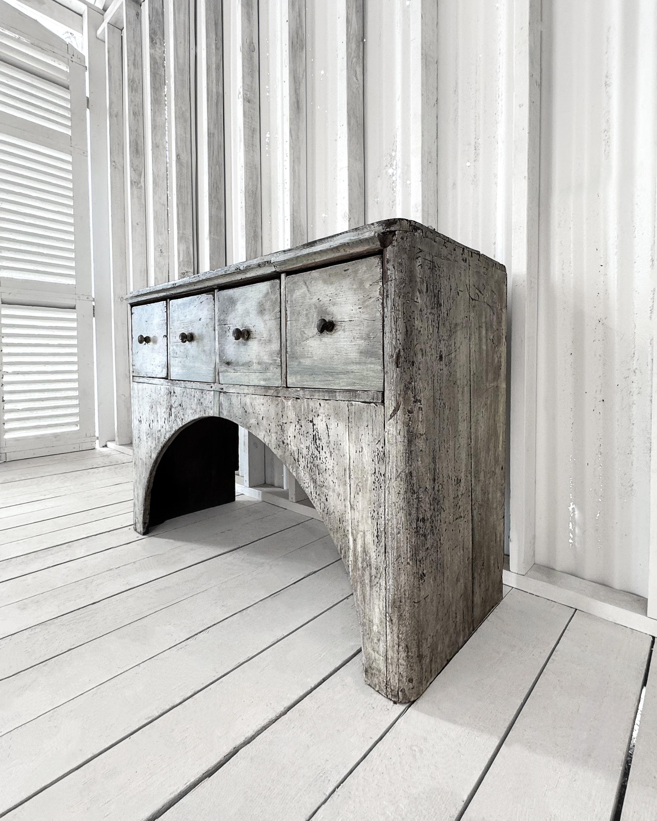 18th Century Swedish Gustavian Arched Console Table For Sale 7