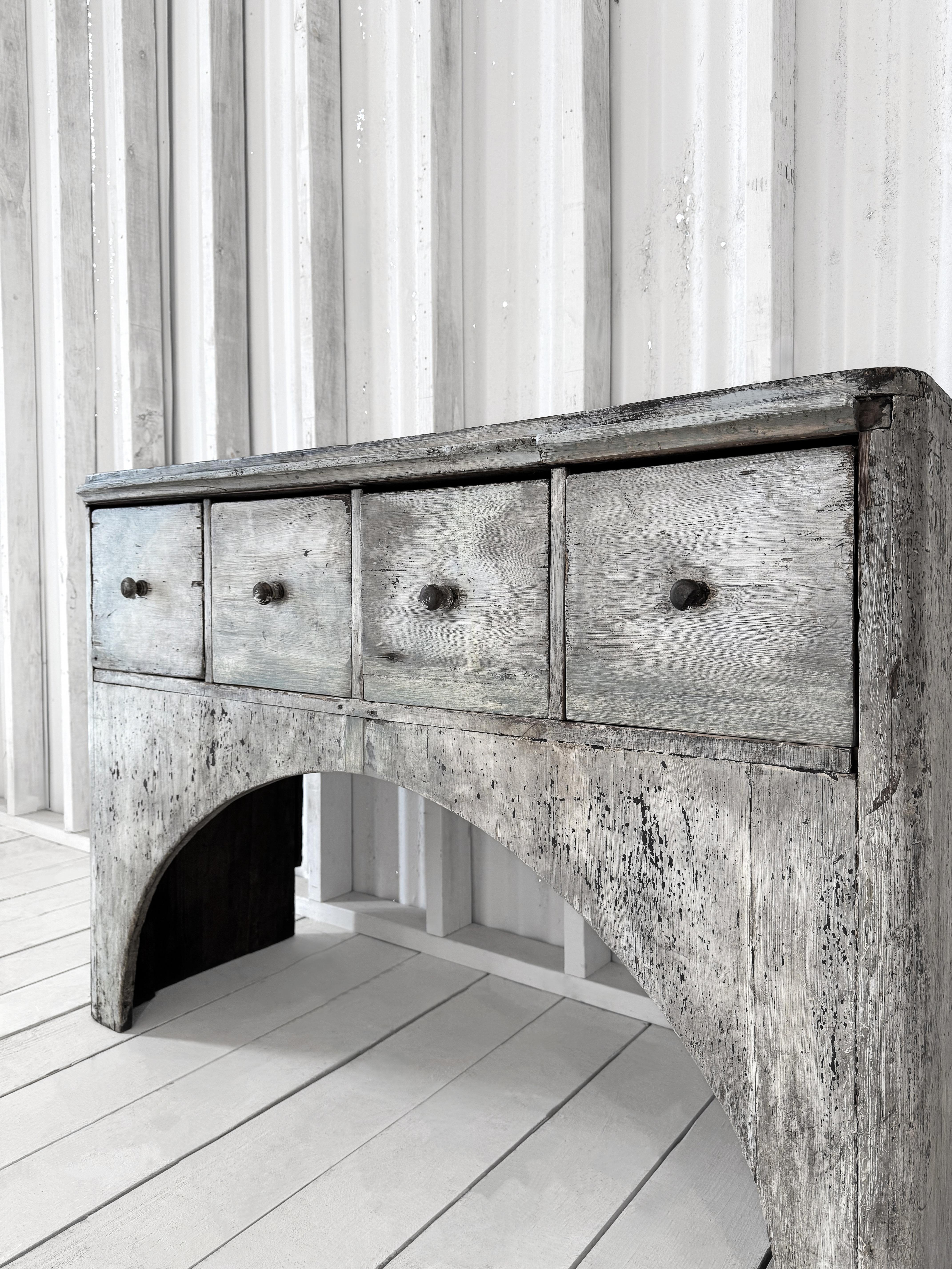 18th Century Swedish Gustavian Arched Console Table For Sale 8