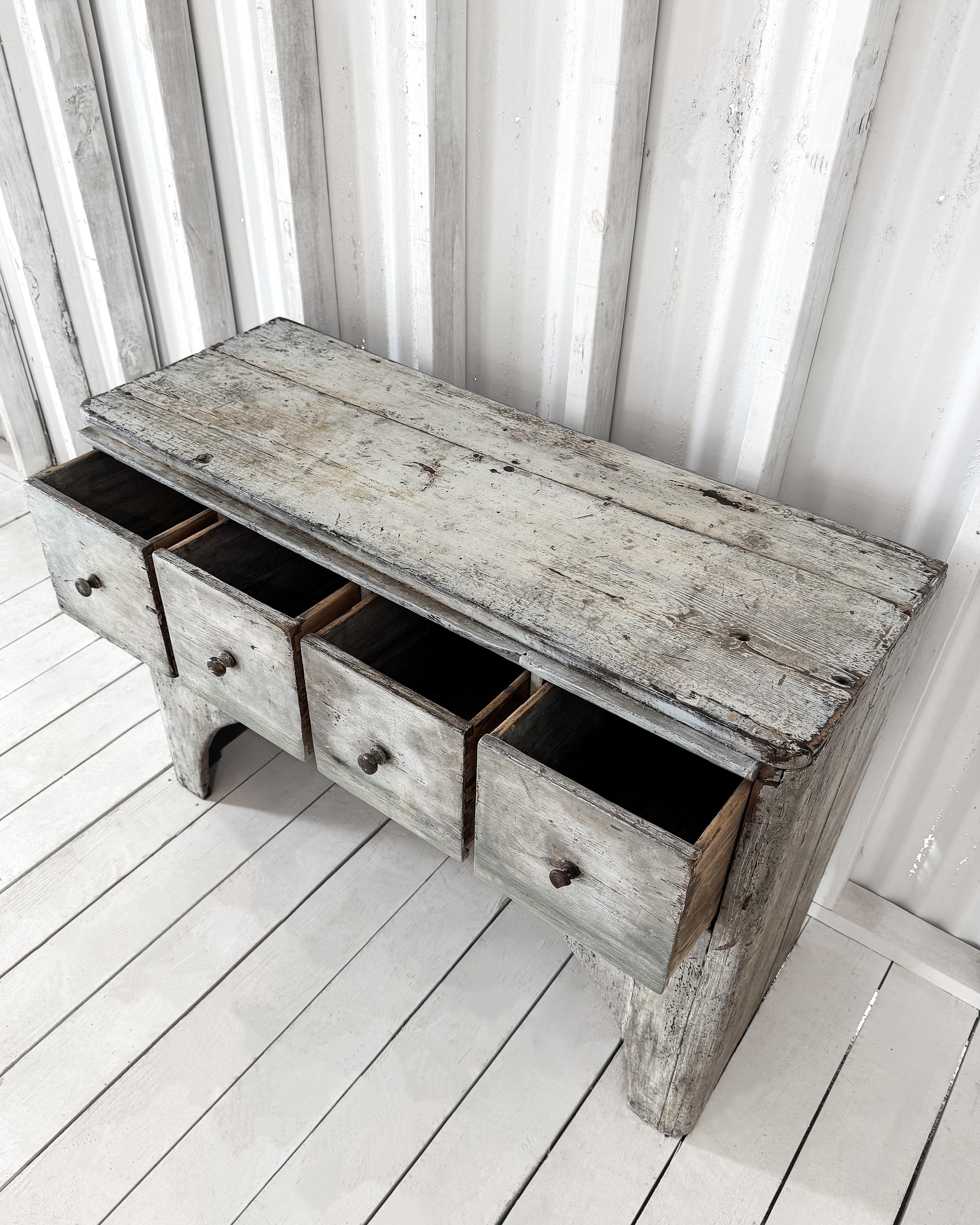 18th Century Swedish Gustavian Arched Console Table For Sale 12