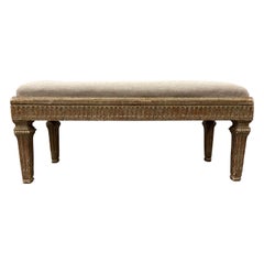18th Century Swedish Gustavian Bench