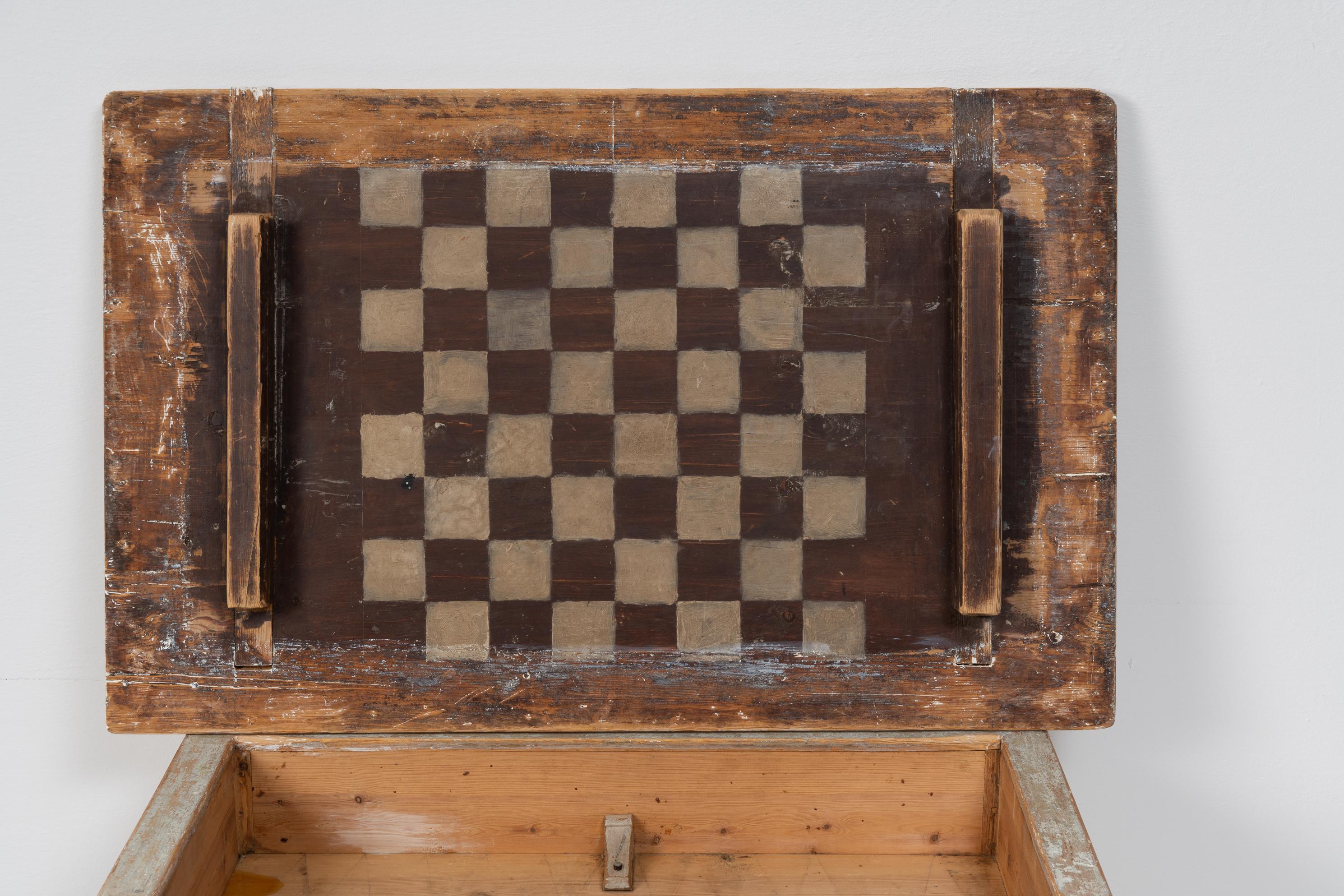 18th Century Swedish Gustavian Chess Game Table For Sale 5