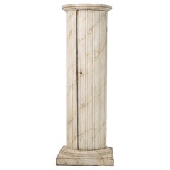 18th Century Swedish Gustavian Column Pedestal Cabinet