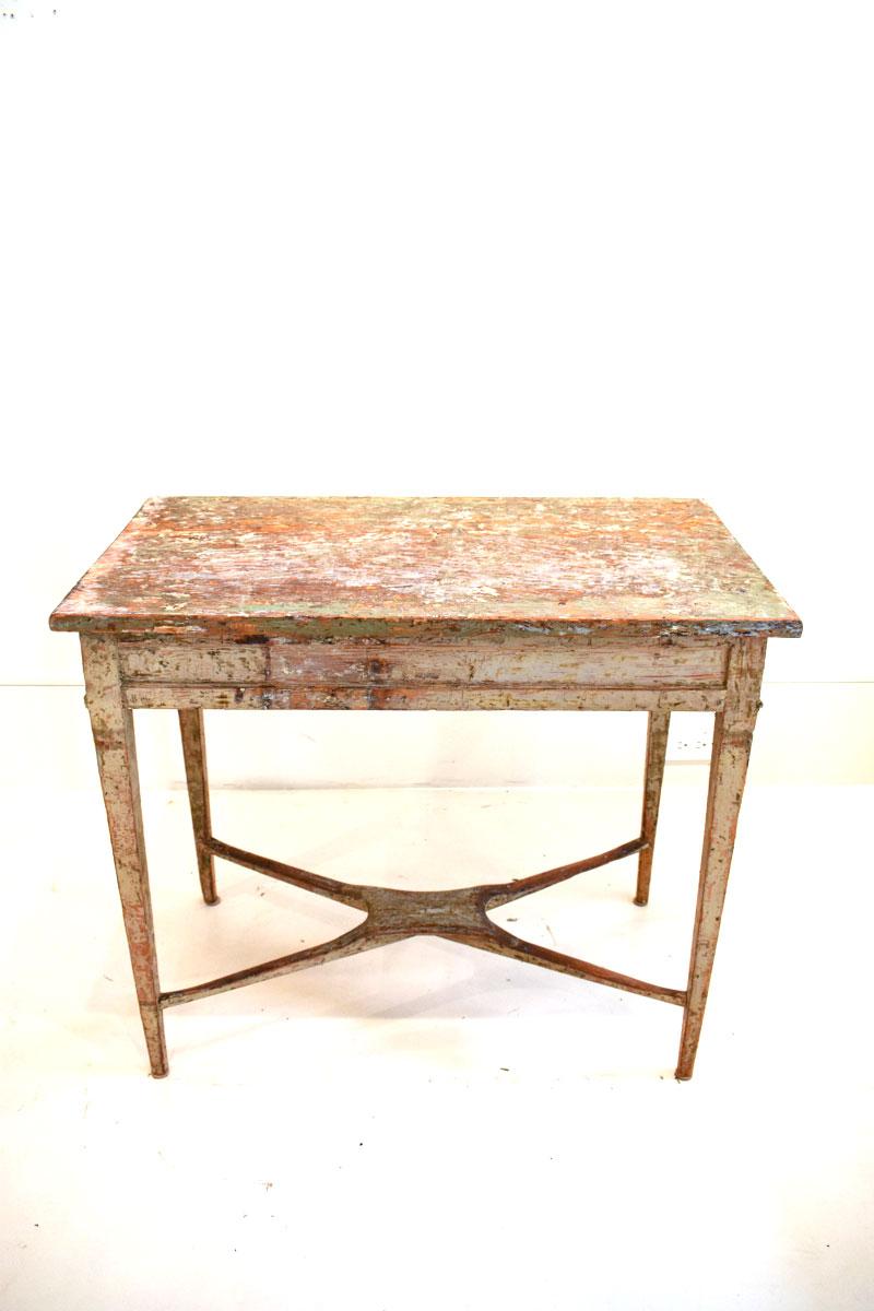 18th Century Swedish Gustavian Console Table In Fair Condition For Sale In New Orleans, LA
