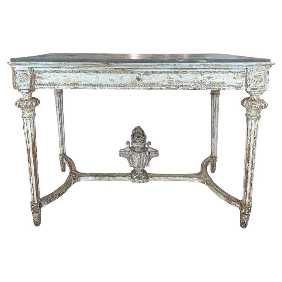 This exquisite console table dates back to the late 18th century, a period when the Gustavian style flourished in Sweden. Named after King Gustav III, who reigned from 1771 to 1792, the Gustavian style is renowned for its blend of neoclassical