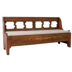 18th Century Swedish Gustavian Country Bench