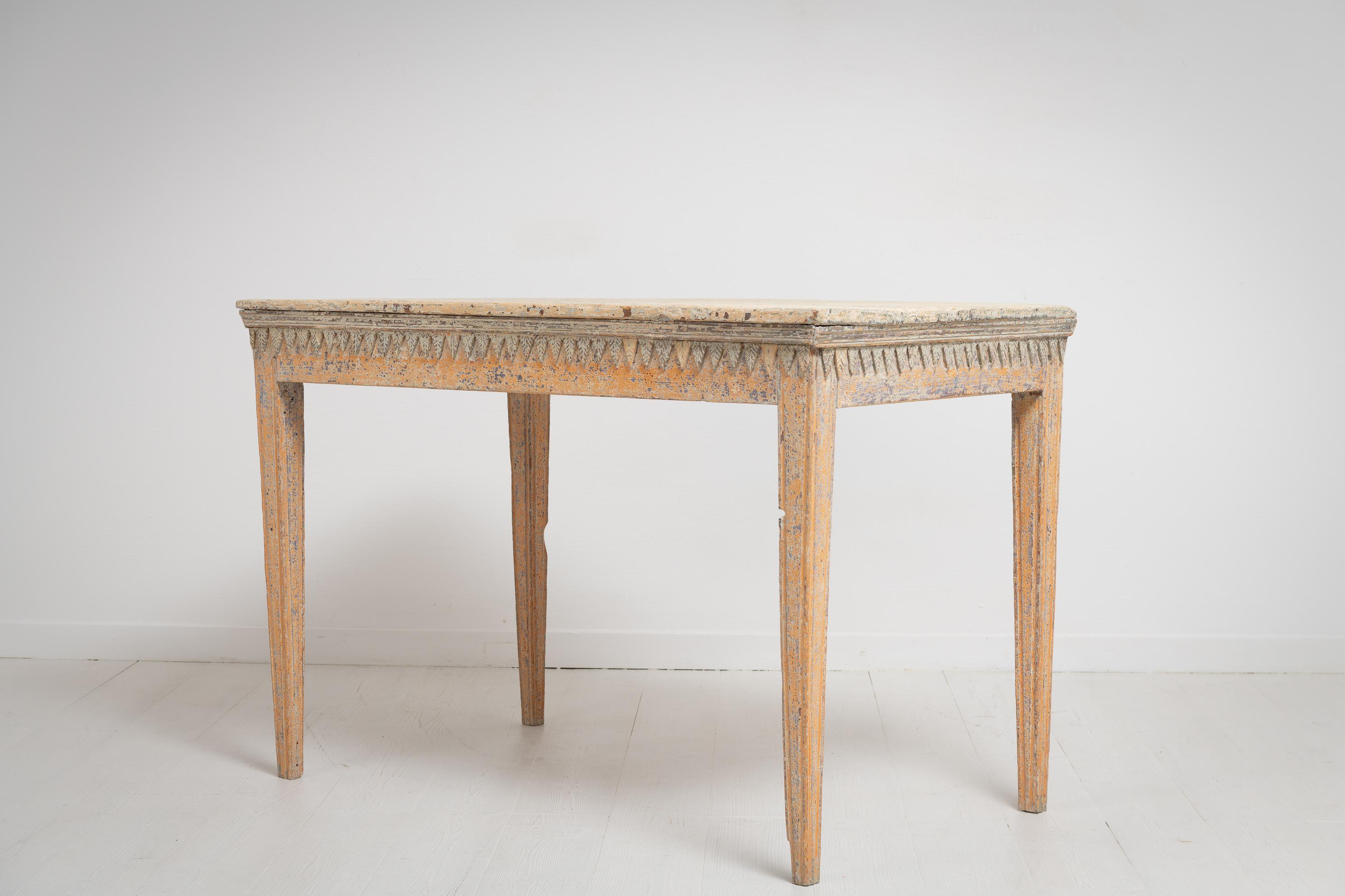 Hand-Crafted 18th Century Swedish Gustavian Country Pine Side Table