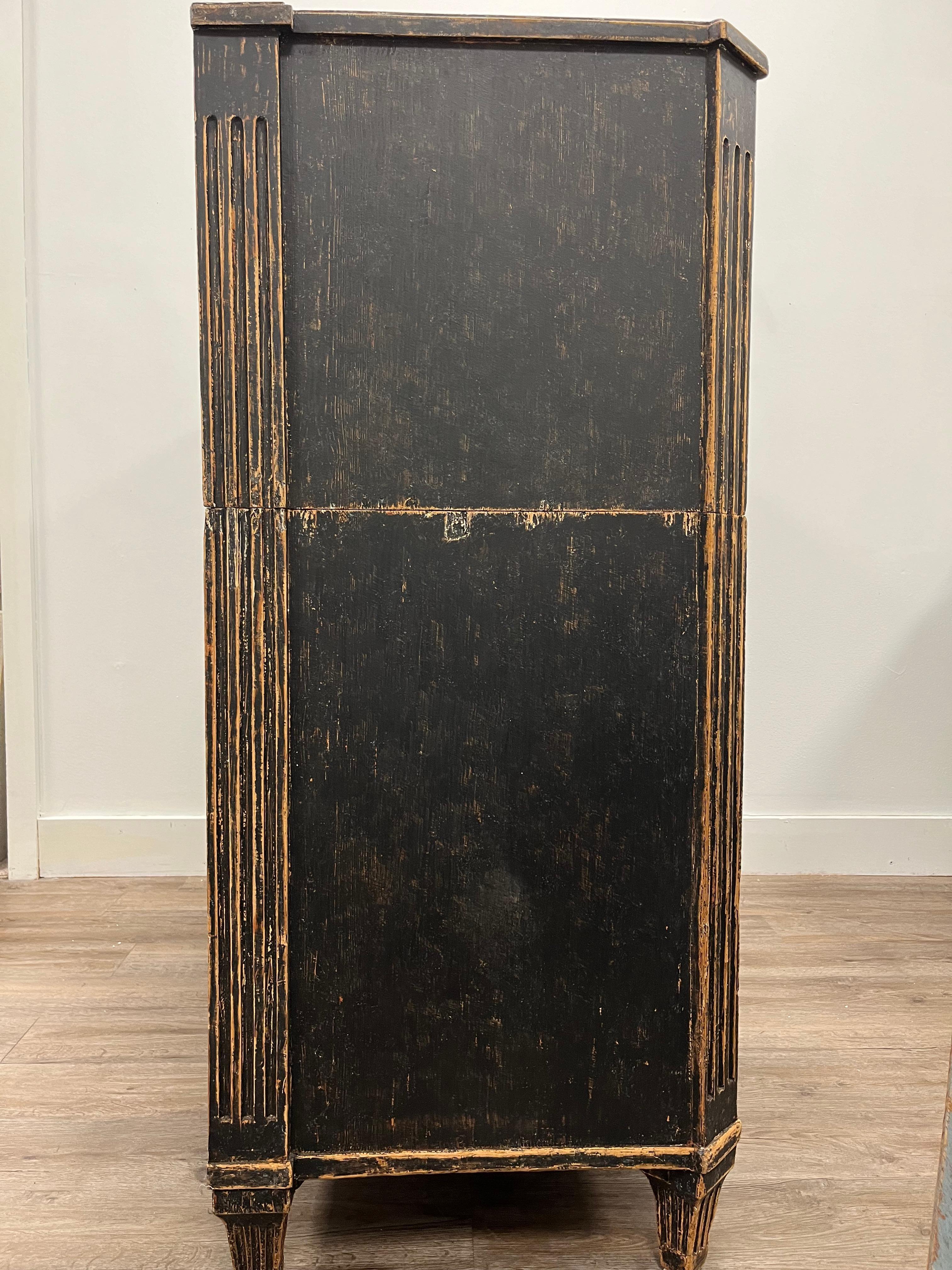 18th Century Swedish Gustavian Fall Front Desk For Sale 5