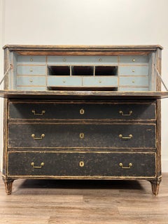 18th Century Swedish Gustavian Fall Front Desk