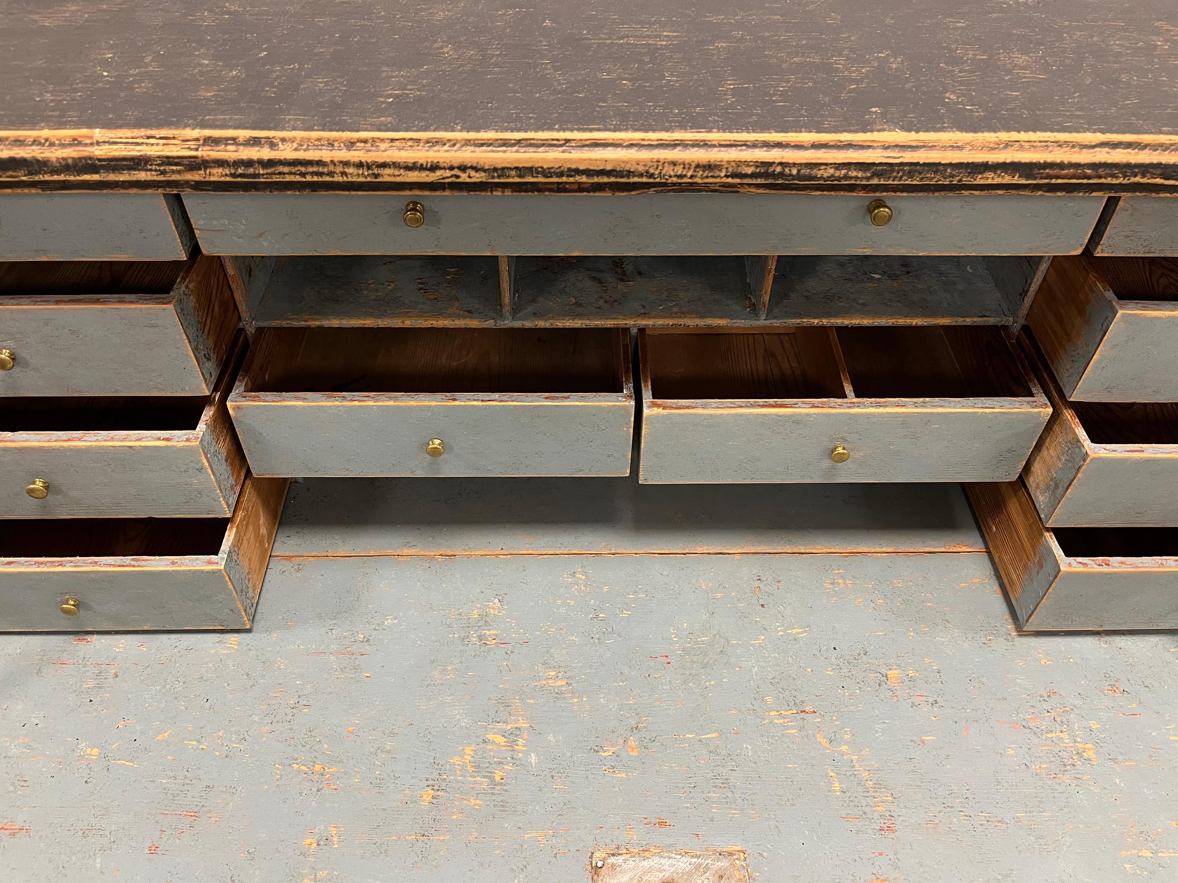 18th Century Swedish Gustavian Fall Front Desk For Sale 1