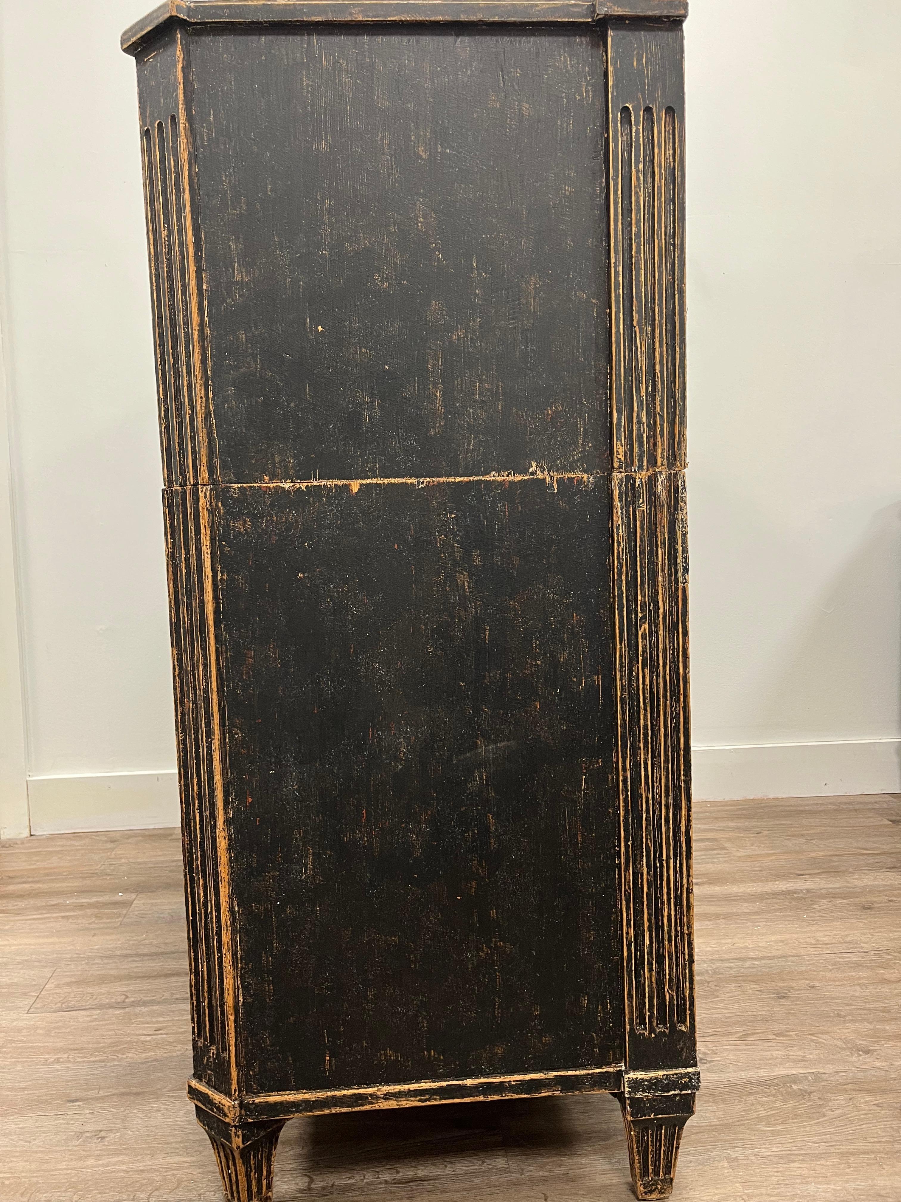 18th Century Swedish Gustavian Fall Front Desk For Sale 4