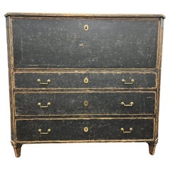 18th Century Swedish Gustavian Fall Front Desk