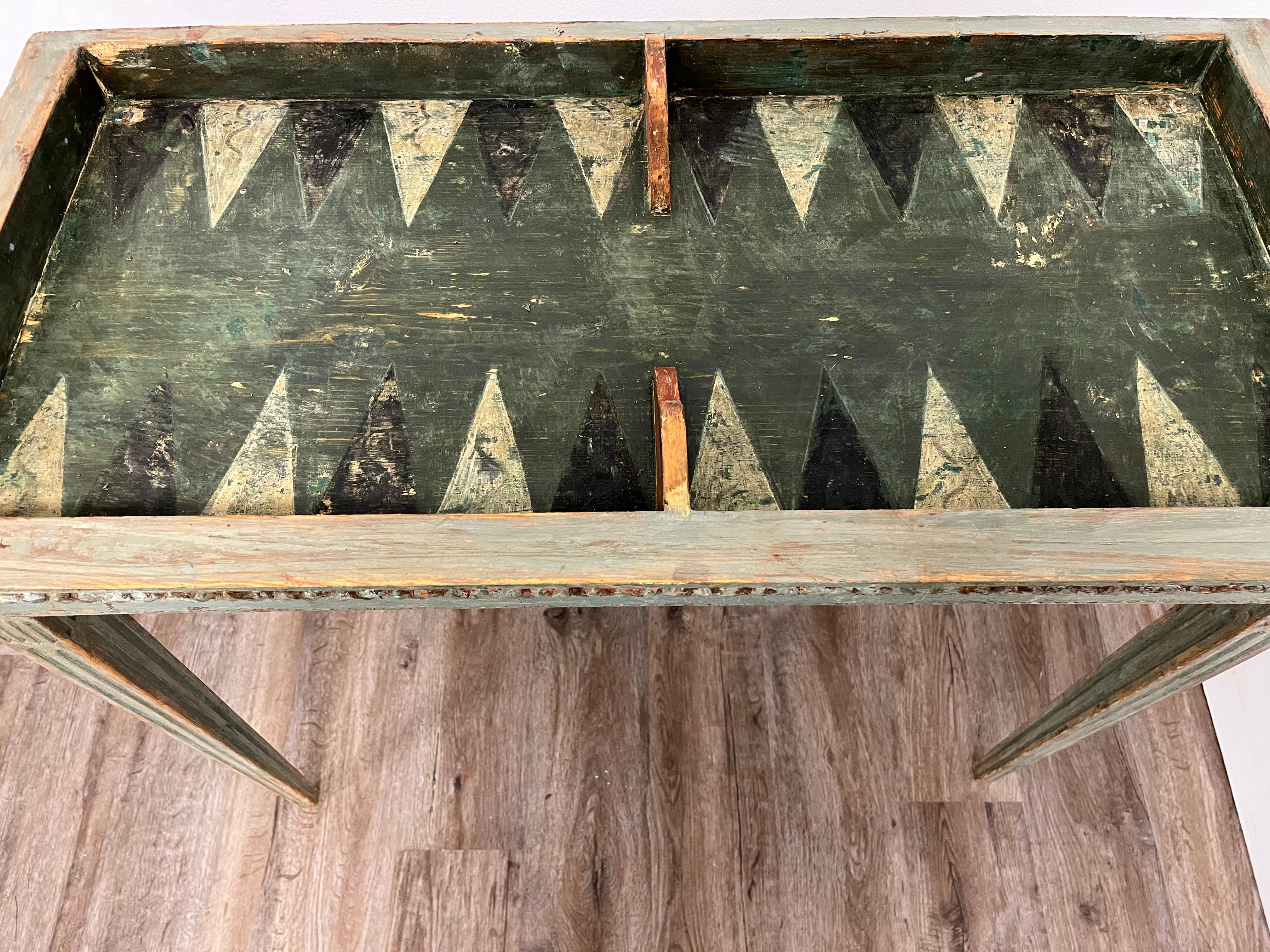18th Century Swedish Gustavian Game Table For Sale 9