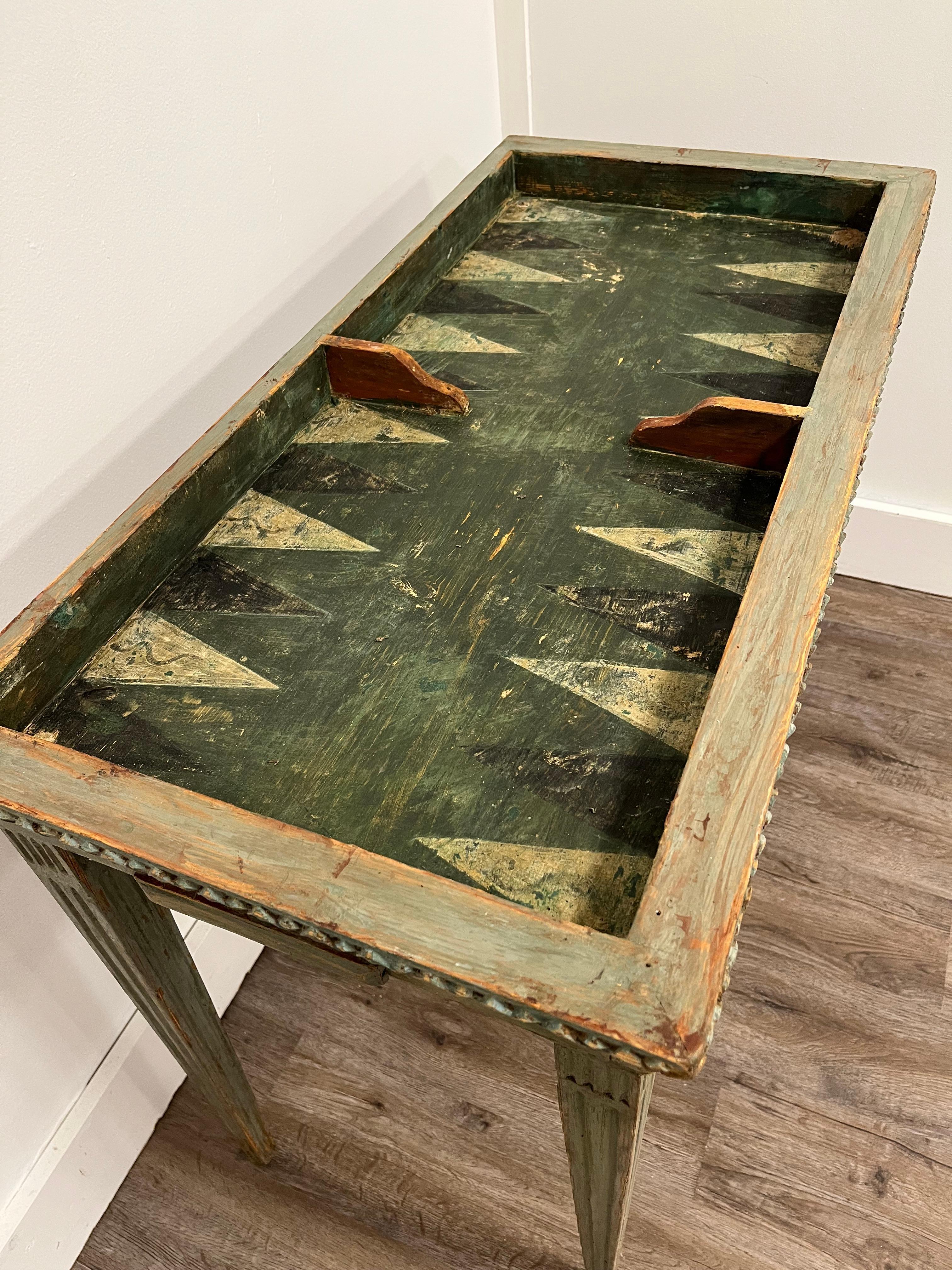 18th Century Swedish Gustavian Game Table For Sale 10