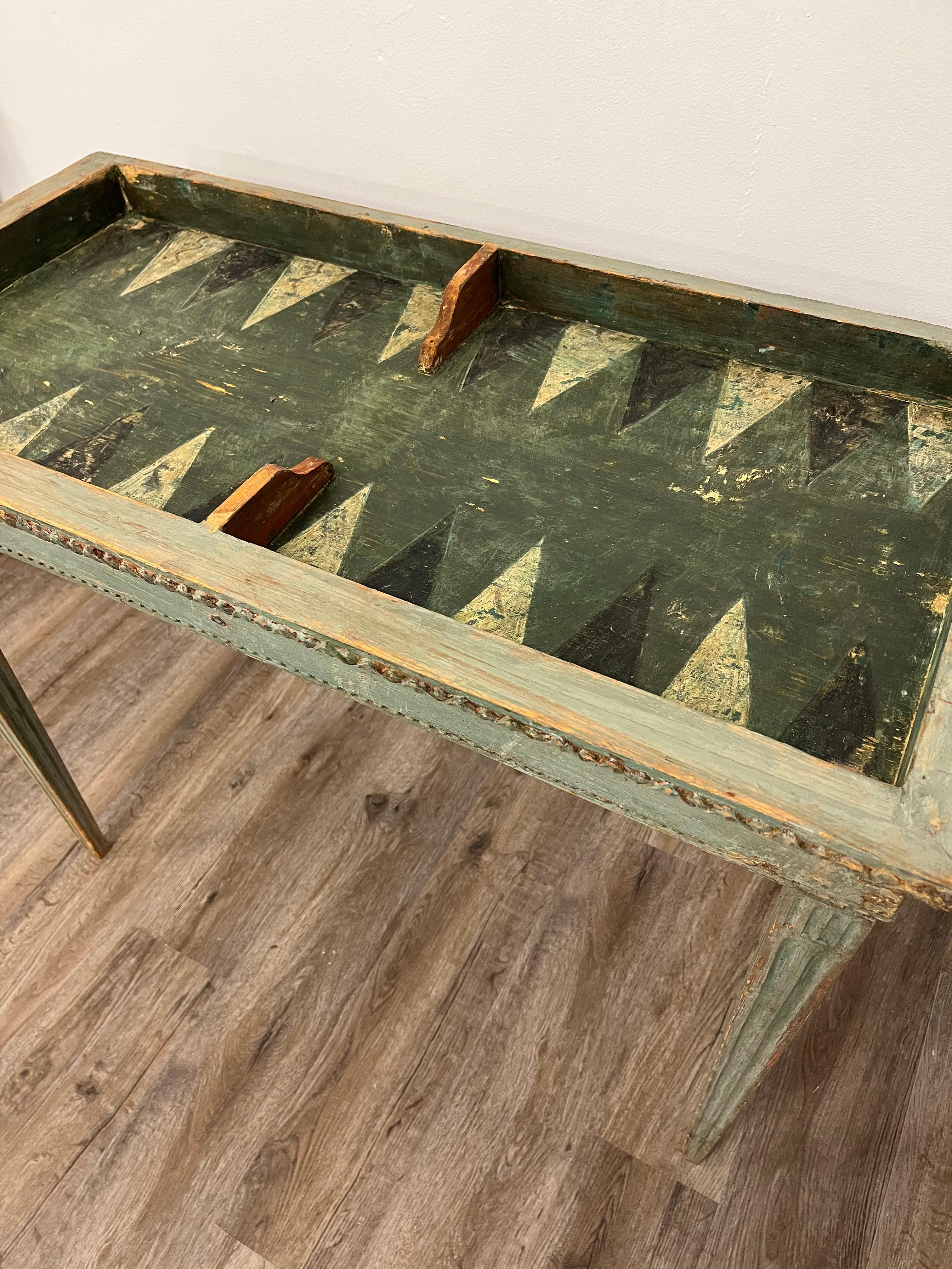 18th Century Swedish Gustavian Game Table For Sale 11