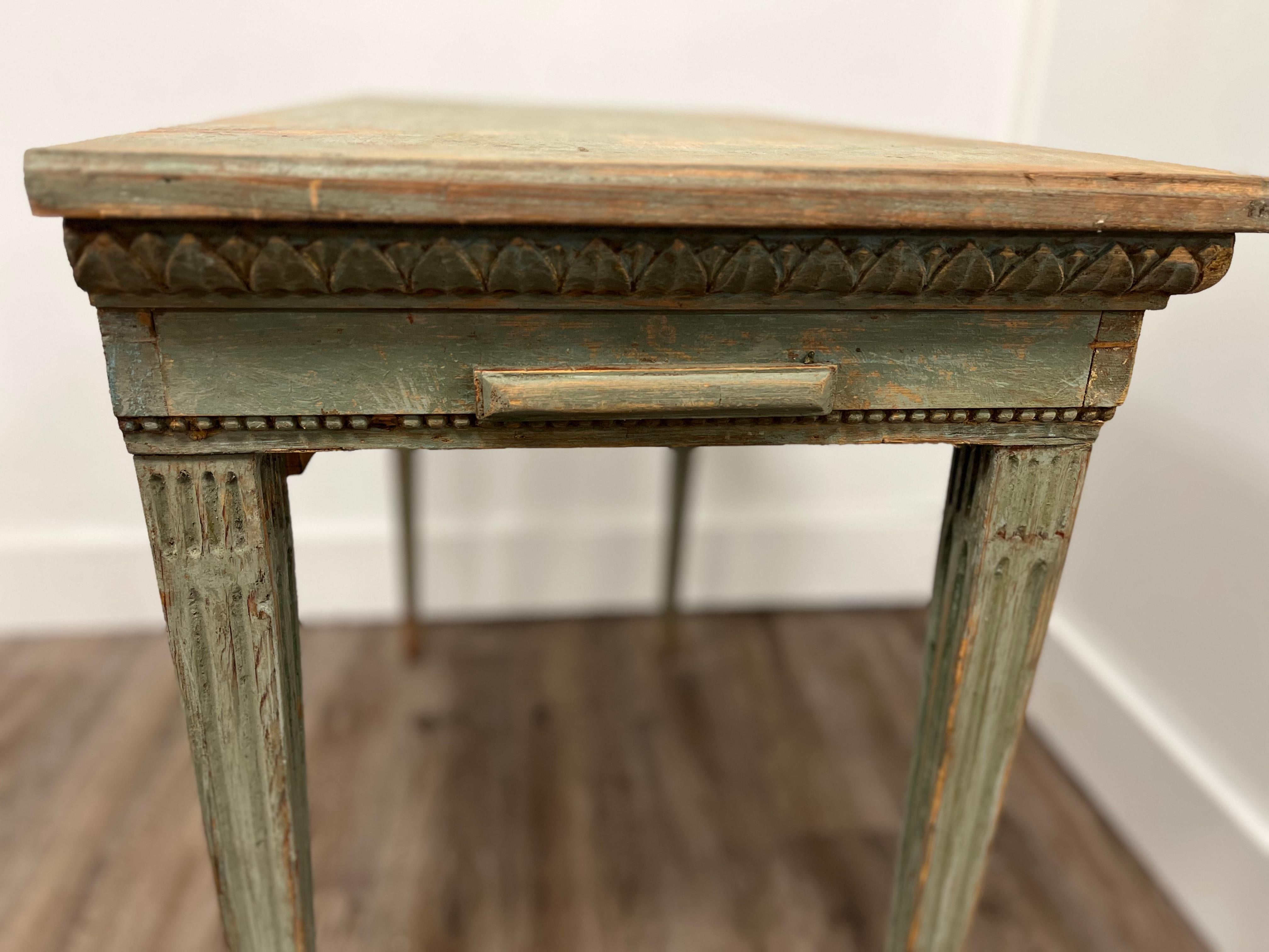 18th Century Swedish Gustavian Game Table For Sale 1