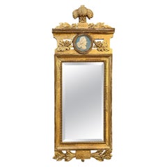 18th Century Swedish Gustavian Gold Gilt Wall Mirror