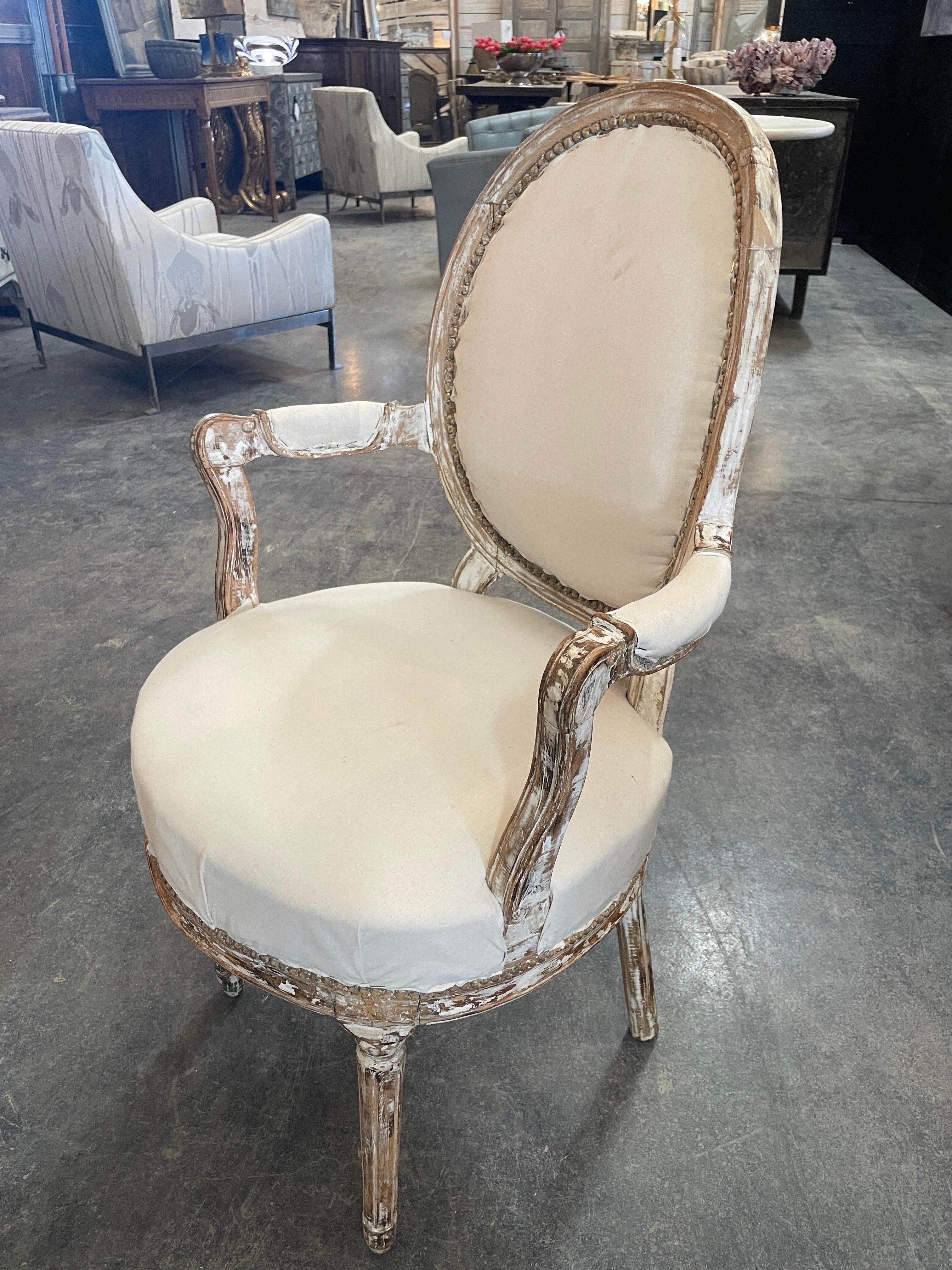 18th Century and Earlier 18th Century Swedish Gustavian Hand Carved Scraped Pine Pair Of Armchairs