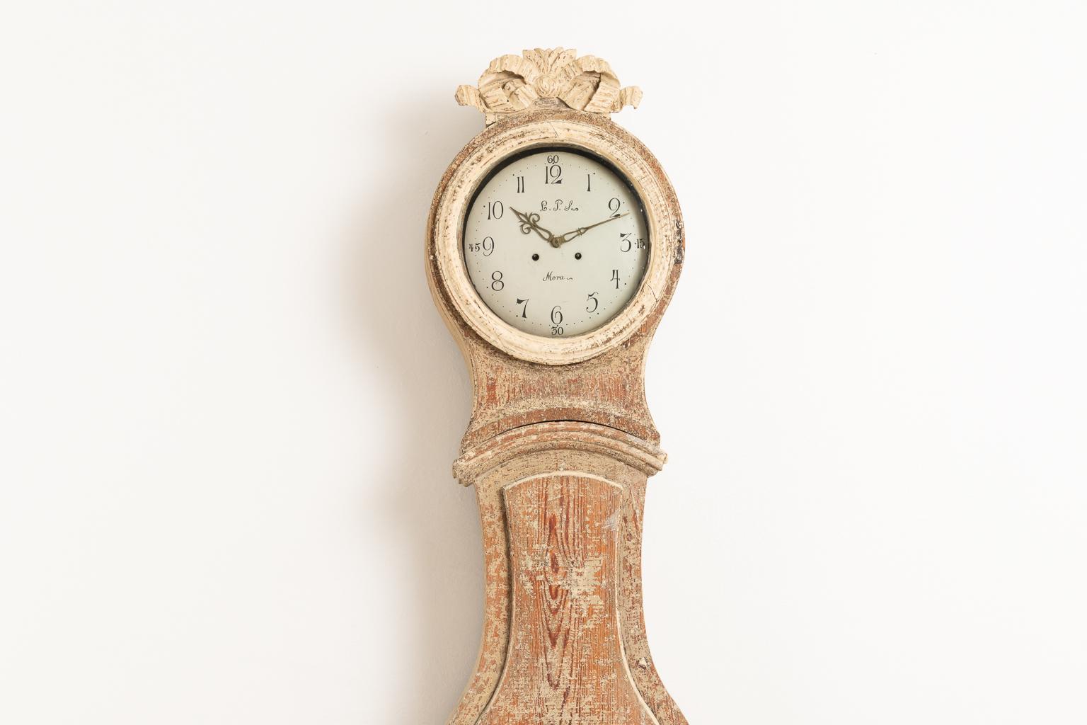 Hand-Crafted 18th Century Swedish Gustavian Long Case Clock
