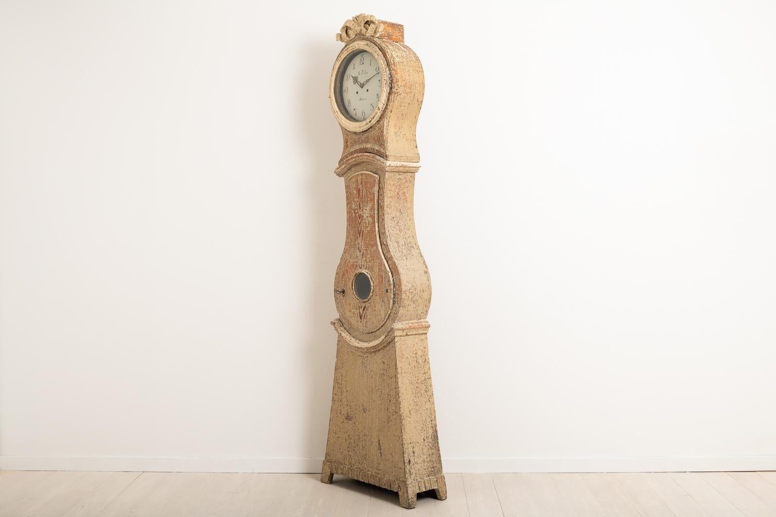18th Century Swedish Gustavian Long Case Clock 2