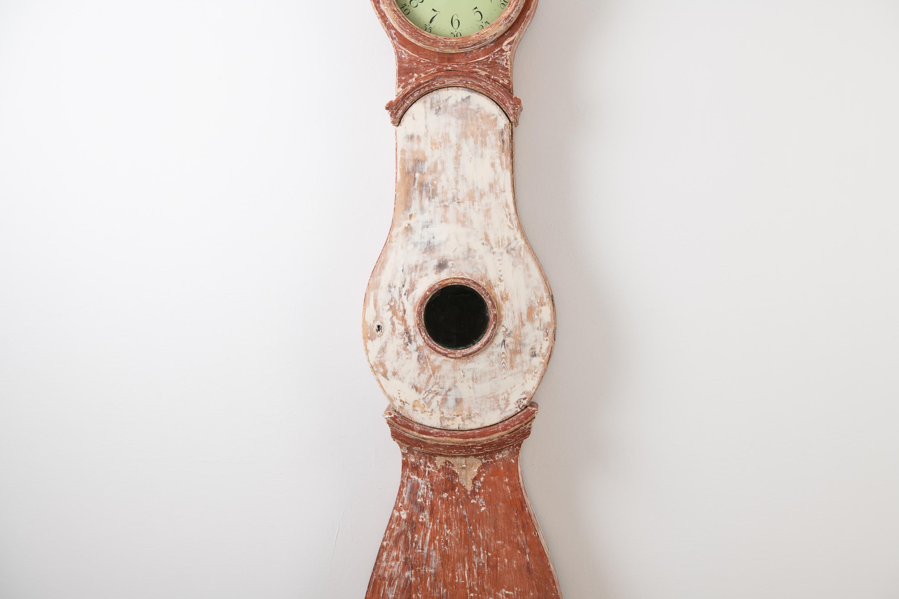 18th Century Swedish Gustavian Long Case Clock 2