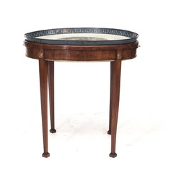 18th Century Swedish Gustavian Metal and Mahogany Tray Table