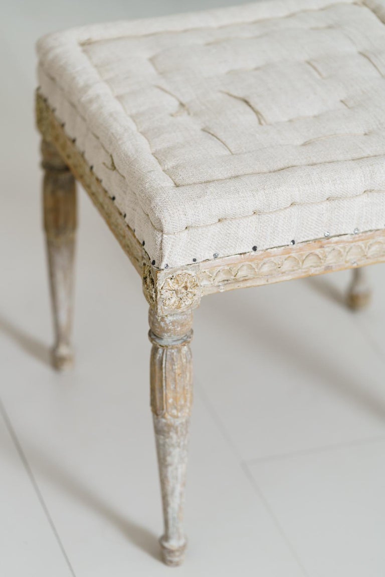 18th Century Swedish Gustavian Pair of Foot Stools or Benches in ...