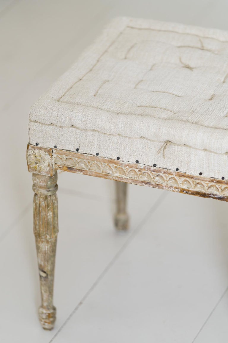 18th Century Swedish Gustavian Pair of Foot Stools or Benches in ...