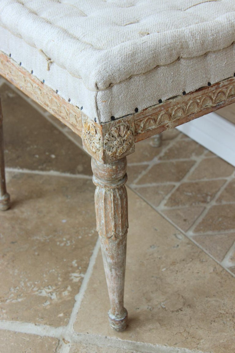 18th Century Swedish Gustavian Pair of Foot Stools or Benches in ...