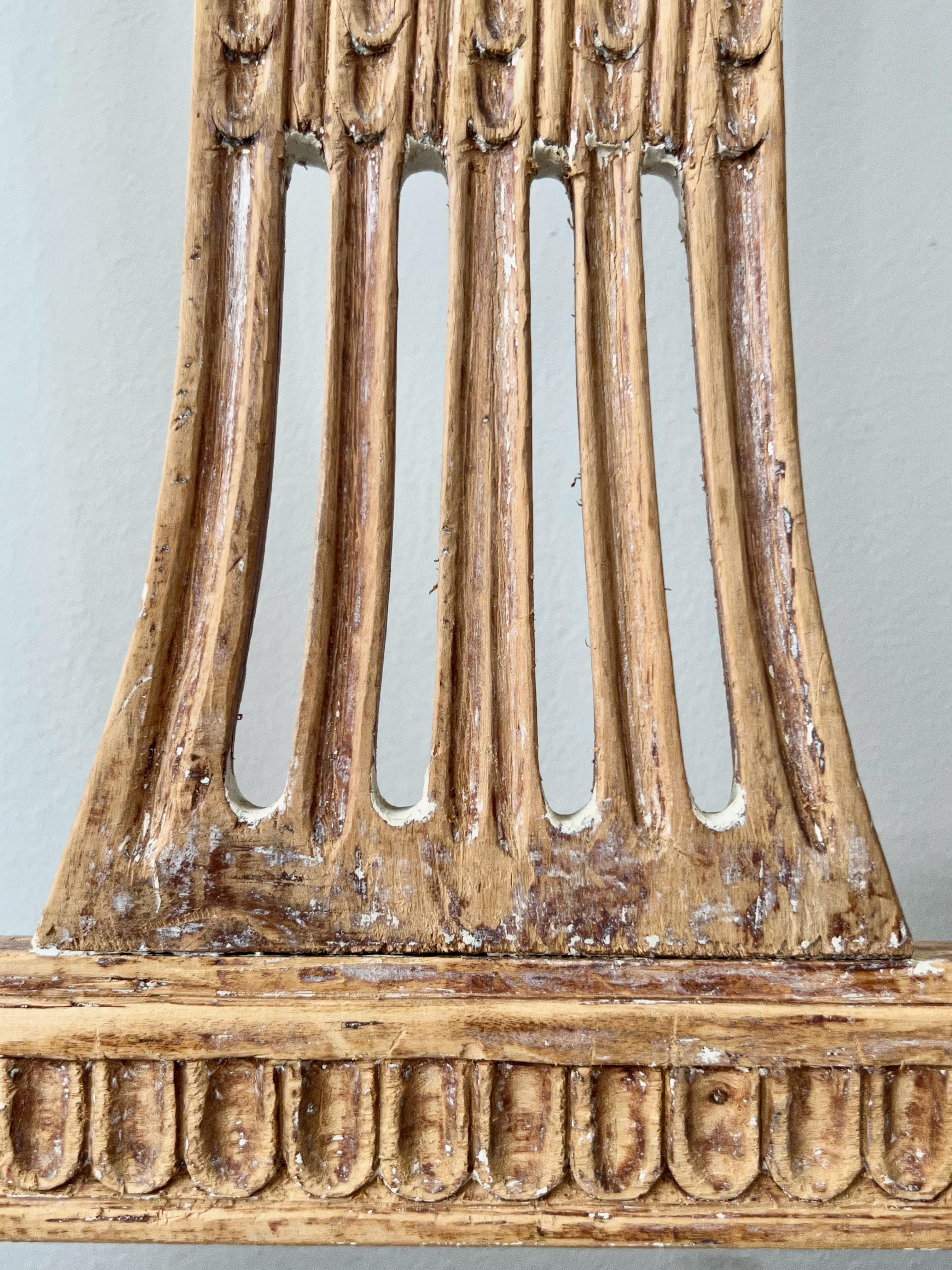 Schwedischer Lindome-Beistellstuhl aus der Gustavianischen Periode, 18. Jahrhundert im Angebot 5