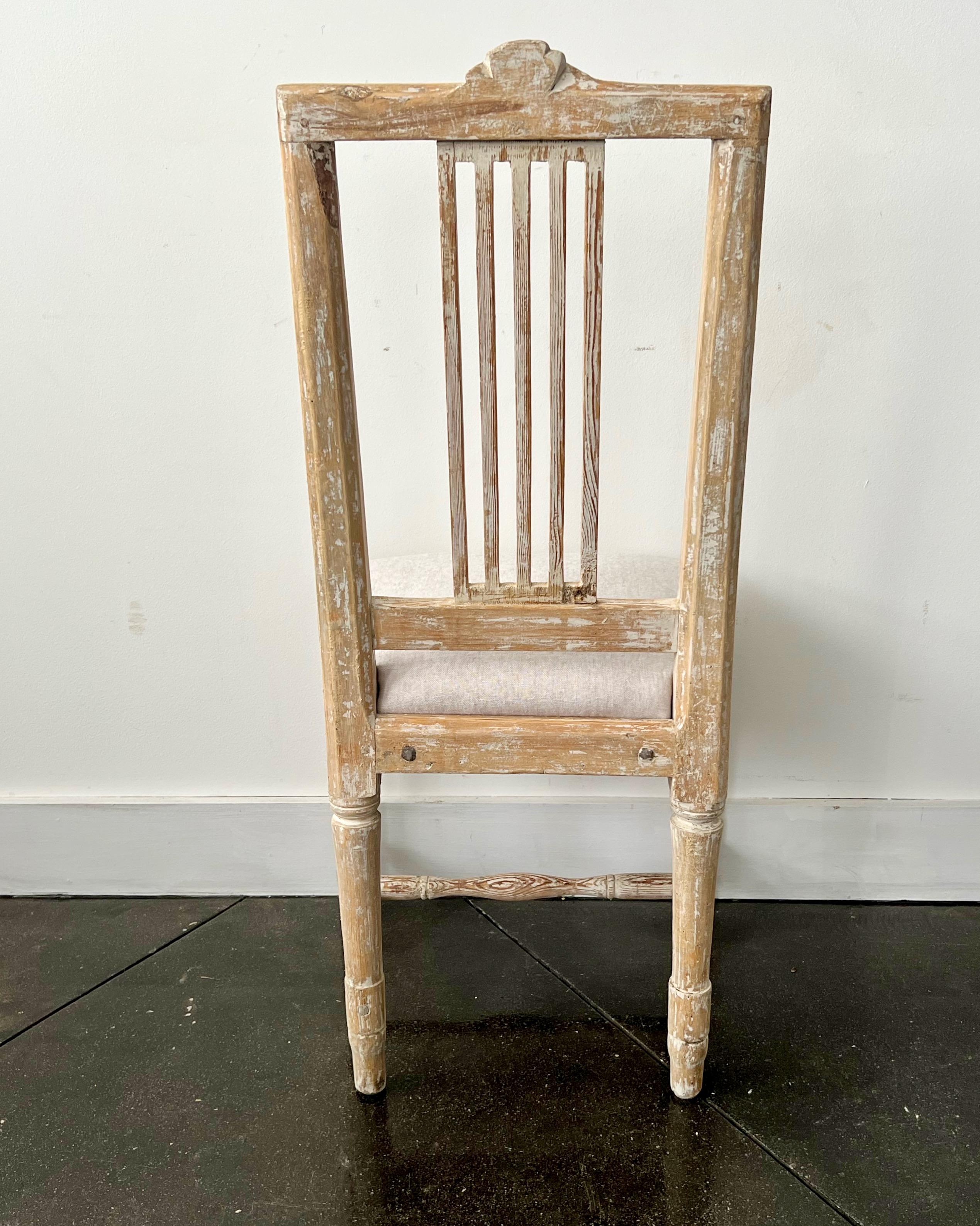 18th century Swedish Gustavian Period Lindome Side Chair In Good Condition For Sale In Charleston, SC