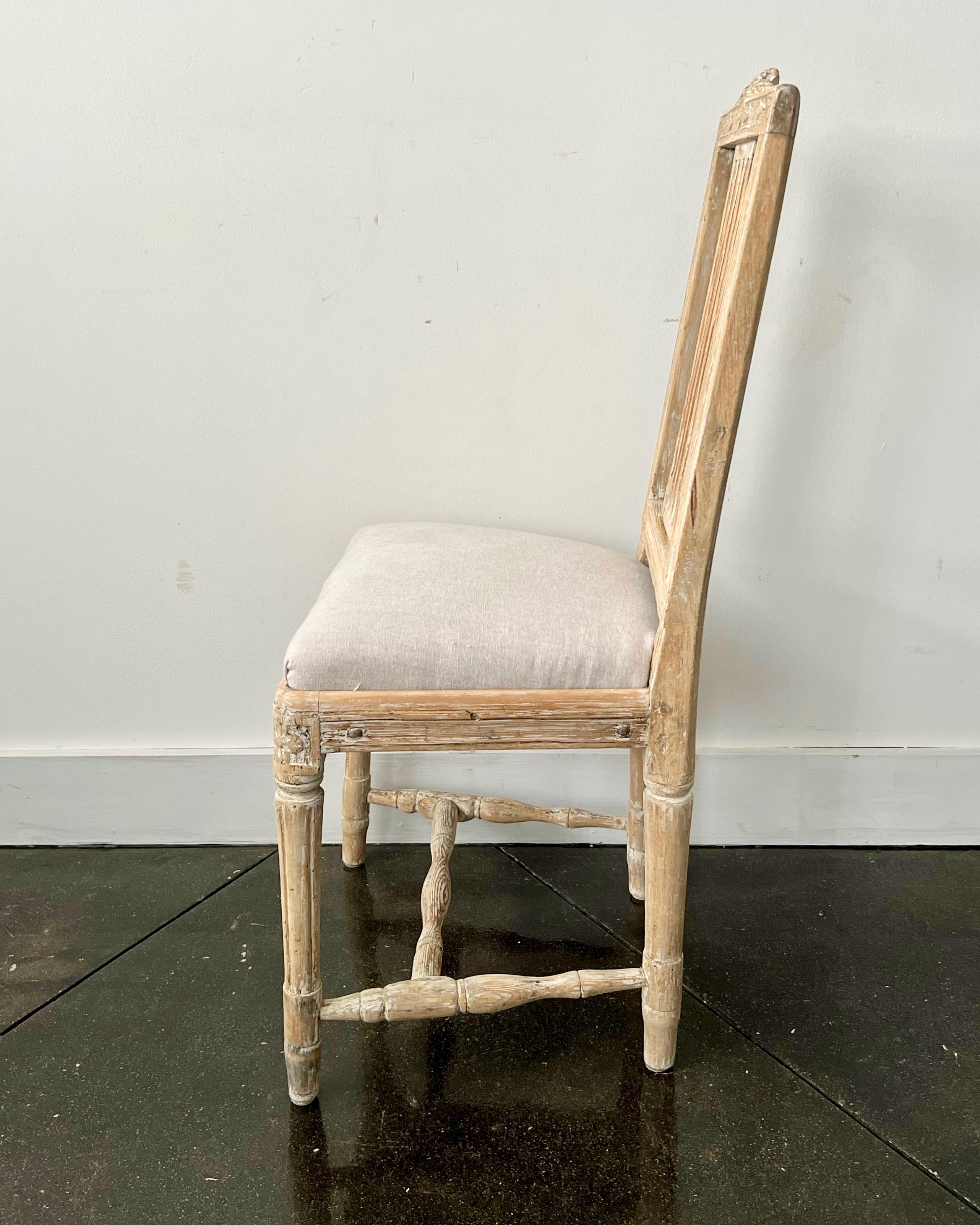 18th Century and Earlier 18th century Swedish Gustavian Period Lindome Side Chair For Sale